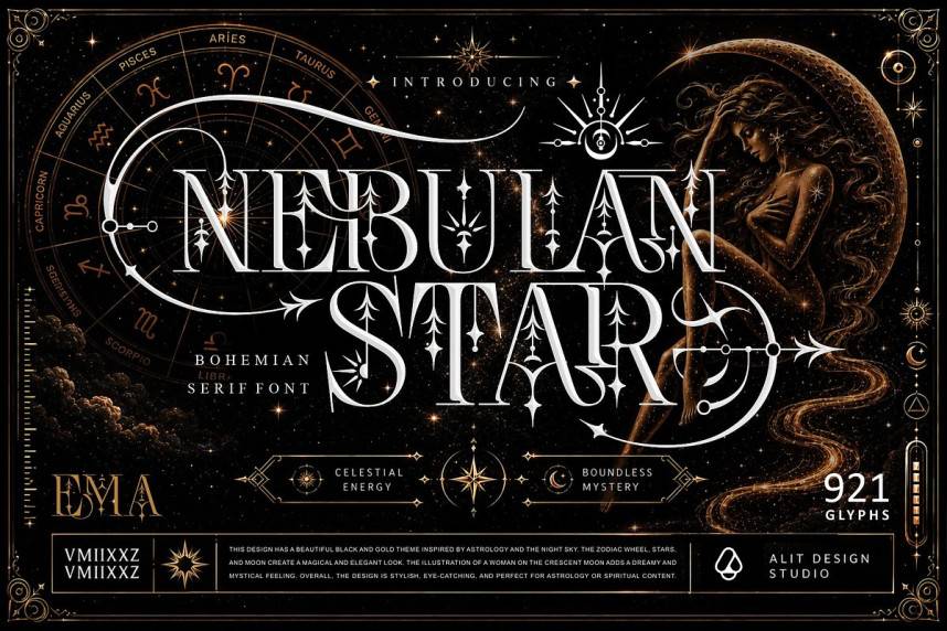 Nebulan Star 展示字体 英文字体免费下载