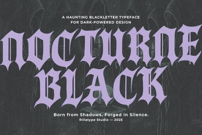 index Nocturne Black Gothic 哥特式 英文字体免费下载