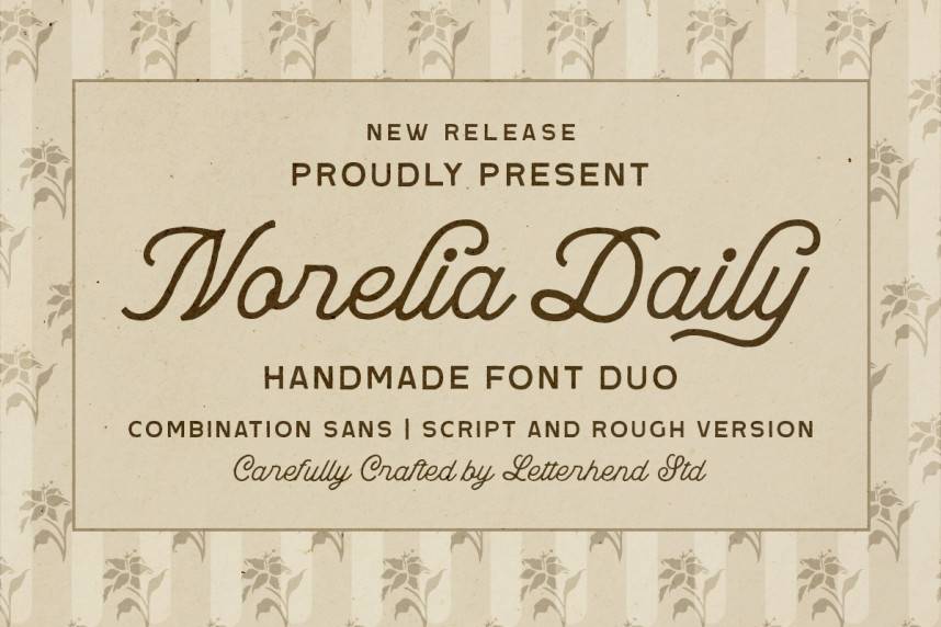 index Norelia Daily Font Duo 花体英文 英文字体免费下载