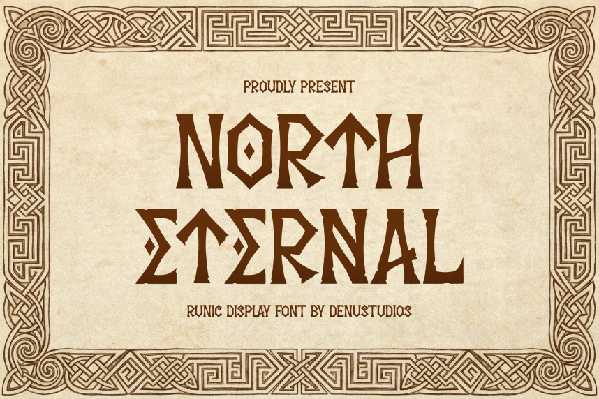 North Eternal | Runic Display 哥特式 英文字体免费下载
