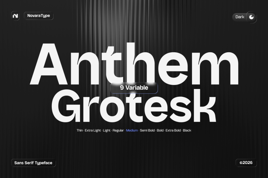 index NV Anthem Grotesk 现代无衬线 英文字体免费下载