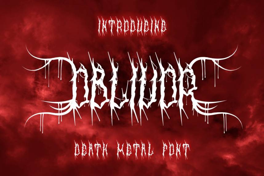 Oblivor – Death Metal 哥特式 英文字体免费下载