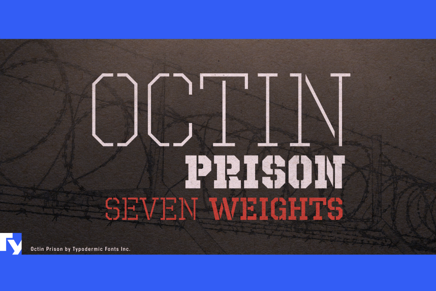index Octin Prison 哥特式 英文字体免费下载