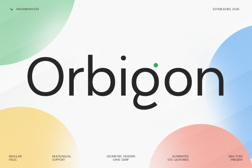 index Orbigon 现代无衬线 英文字体免费下载