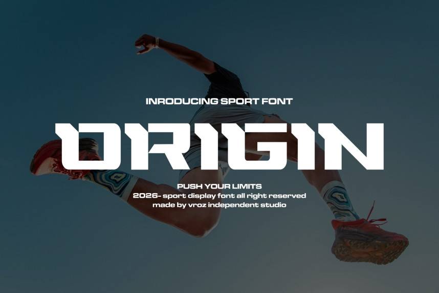 Origin 展示字体 英文字体免费下载