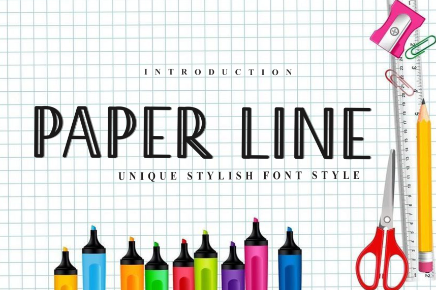 Paper line Playful 展示字体 英文字体免费下载