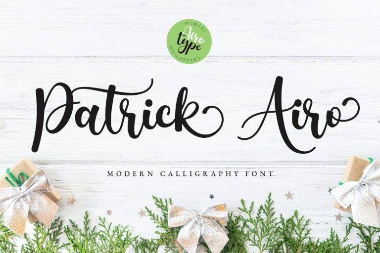 Patrick Airo 英文书法 英文字体免费下载