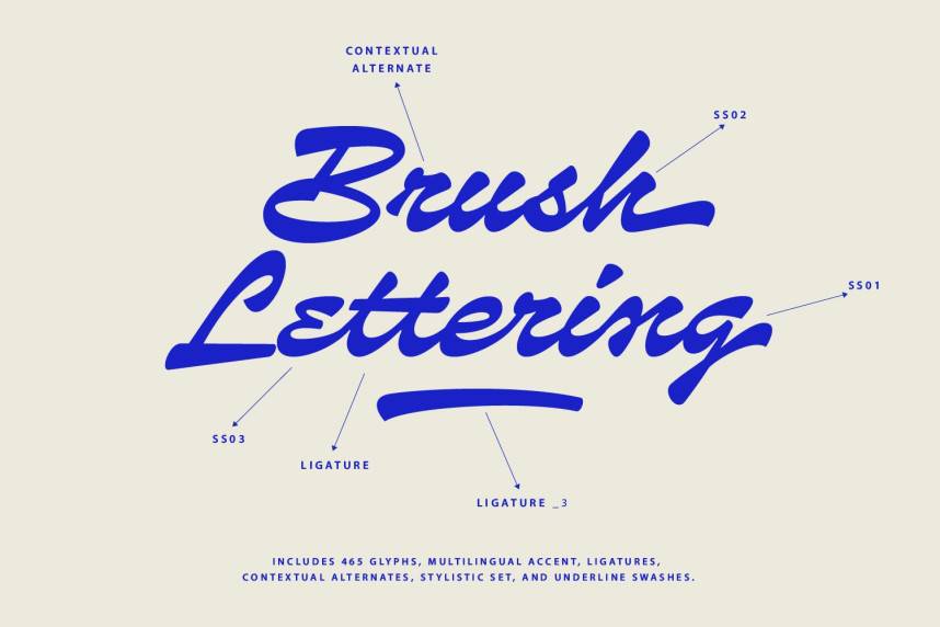 index Pinbrush 花体英文 英文字体免费下载