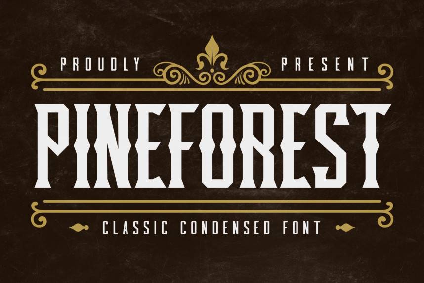 index Pineforest – Classic Condensed 衬线字体 英文字体免费下载