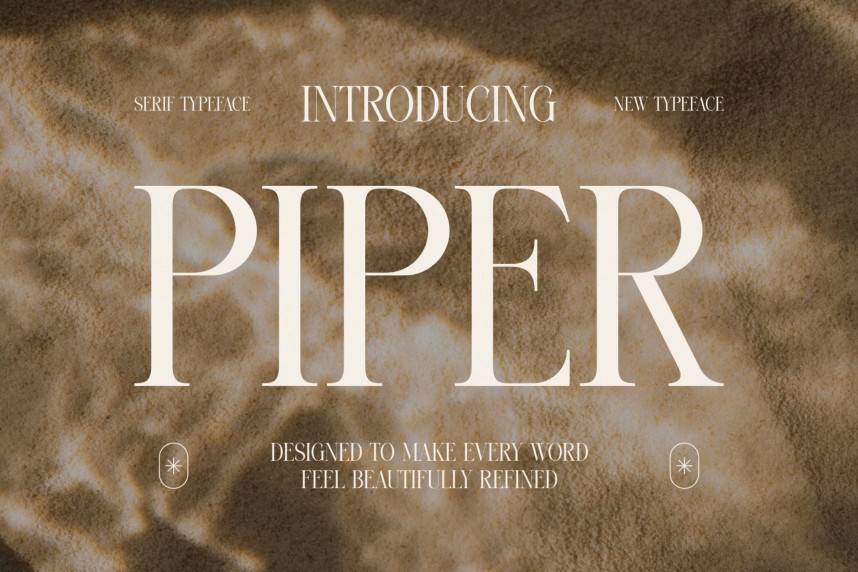 index Piper – Refined Editorial Serif 衬线字体 英文字体免费下载