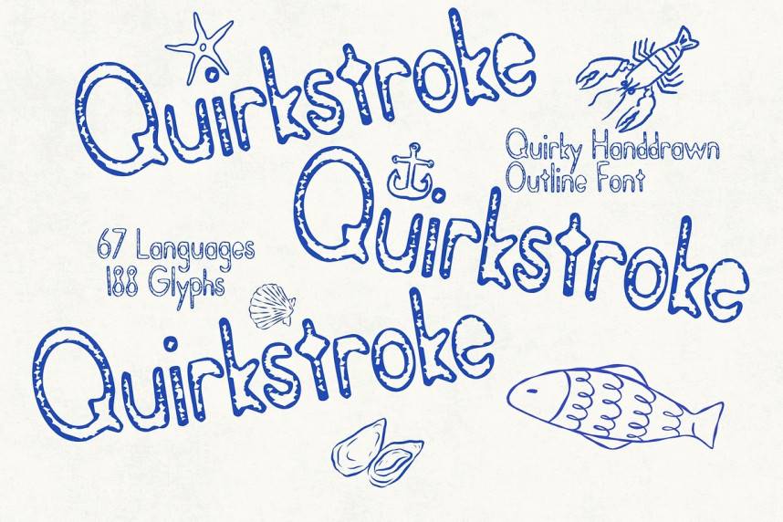 Quirkstroke Playful 展示字体 英文字体免费下载