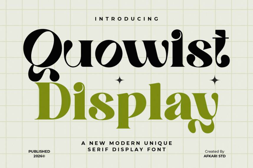 Quowist Display 衬线字体 英文字体免费下载