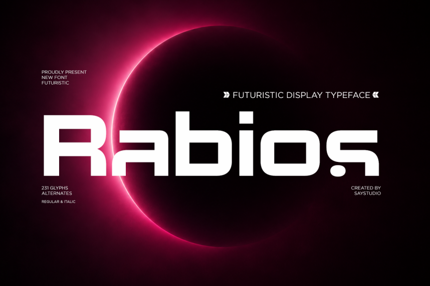 index Rabios 现代无衬线 英文字体免费下载