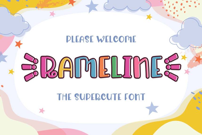 Rameline – The Suppercute 展示字体 英文字体免费下载