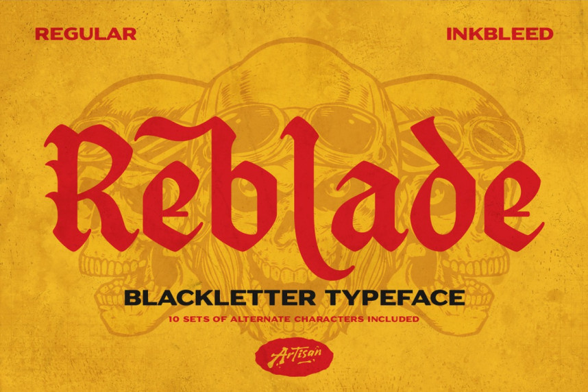 index Reblade Blackletter 哥特式 英文字体免费下载