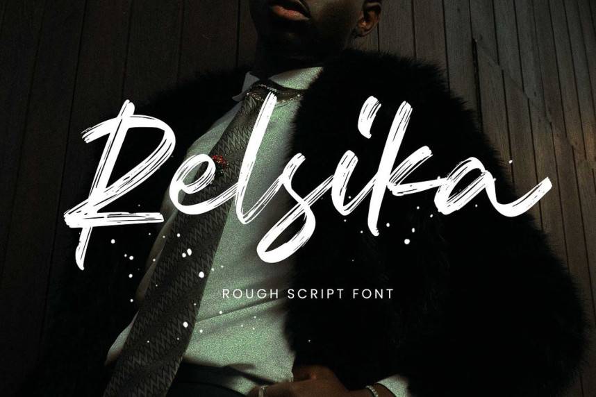 index Relsika – Rough Script 英文手写 英文字体免费下载