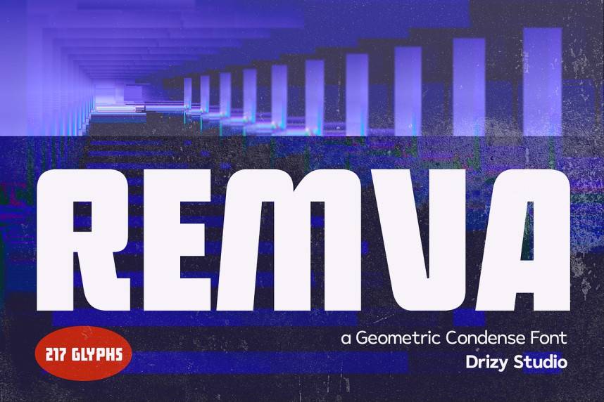 Remva 现代无衬线 英文字体免费下载