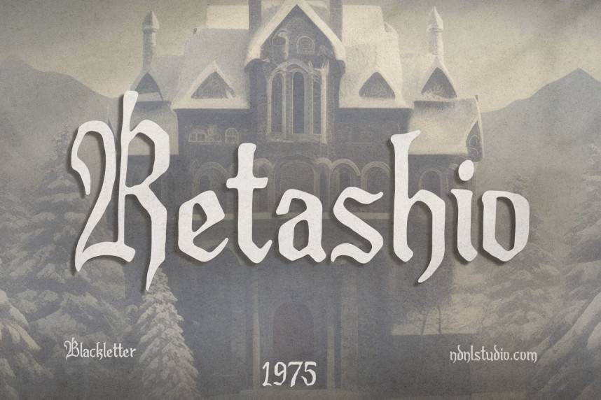 index Retashio – Blackletter 哥特式 英文字体免费下载