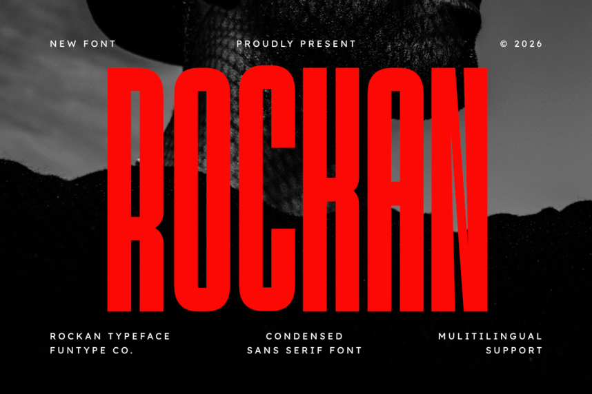 Rockan 现代无衬线 英文字体免费下载
