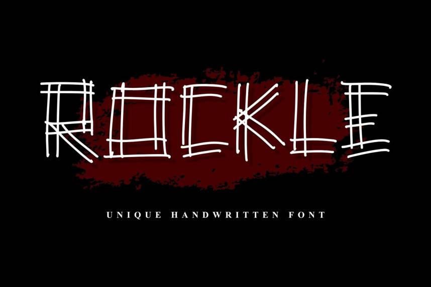Rockle 花体英文 英文字体免费下载