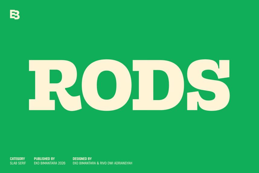 index Rods 衬线字体 英文字体免费下载