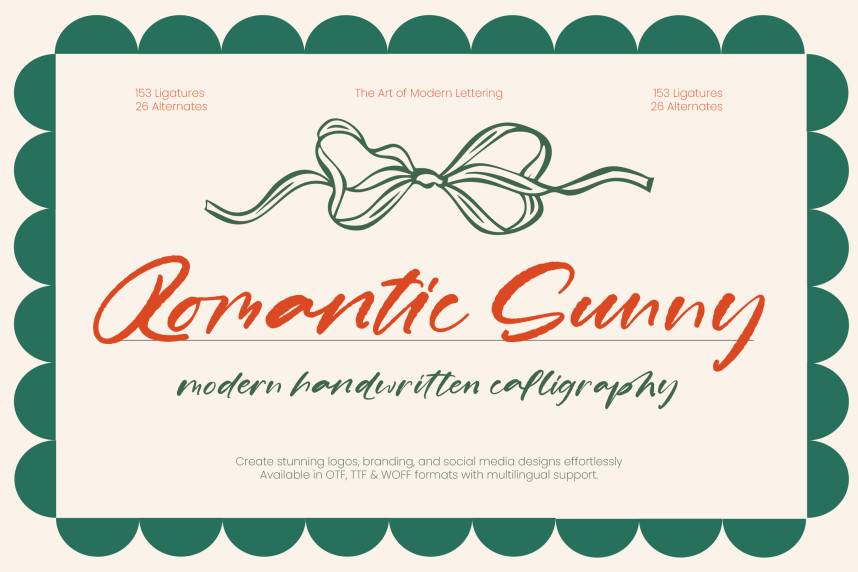 index Romantic Sunny 花体英文 英文字体免费下载