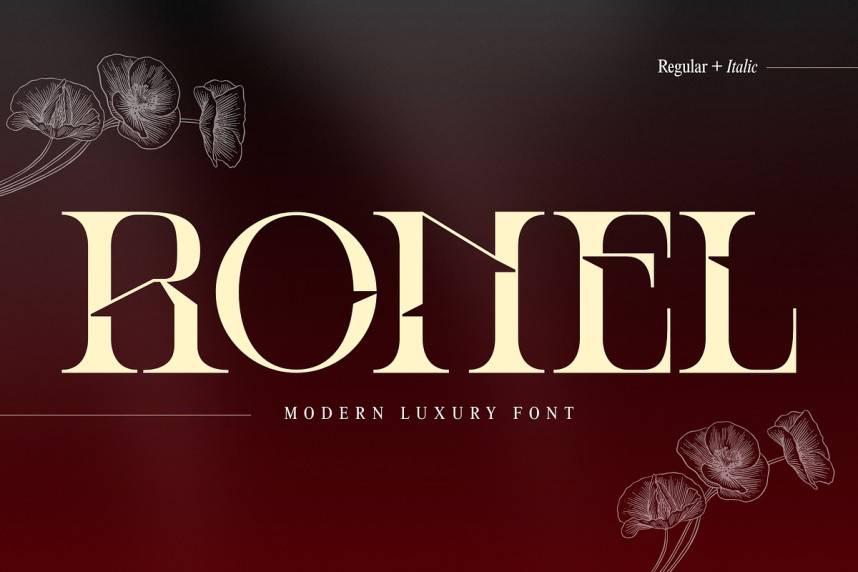 Ronel Luxury 衬线字体 英文字体免费下载