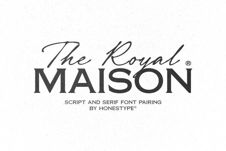 index Royal Maison Serif 花体英文 英文字体免费下载