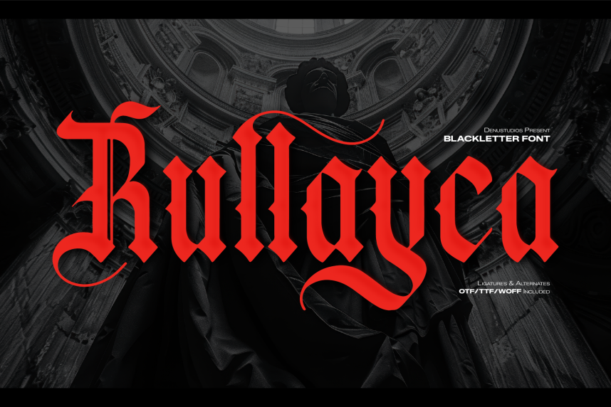 index Rullayca | Blackletter 哥特式 英文字体免费下载