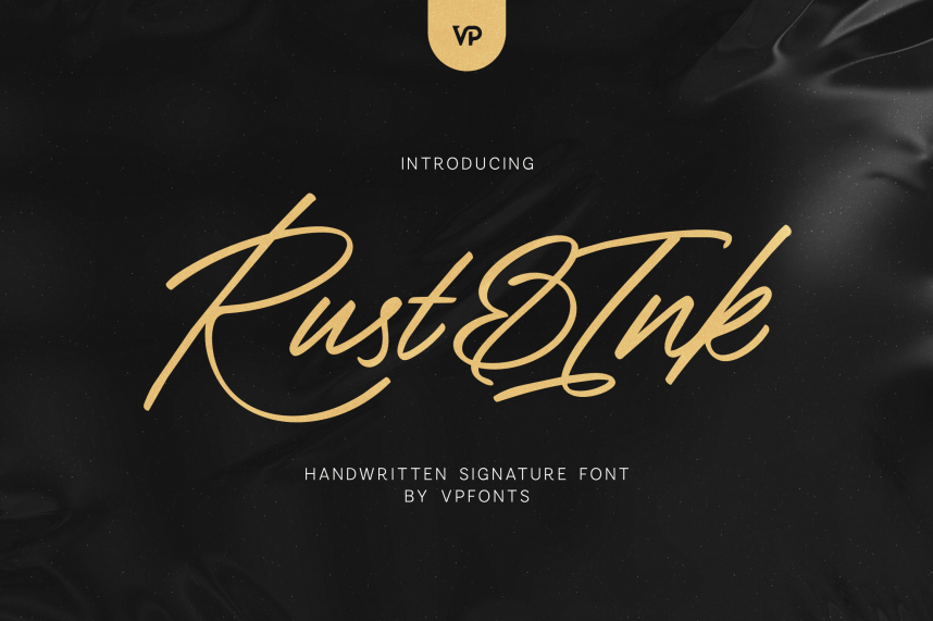 index Rust & Ink – Handwritten 英文手写 英文字体免费下载