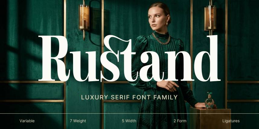 Rustand Font Family 衬线字体 英文字体免费下载