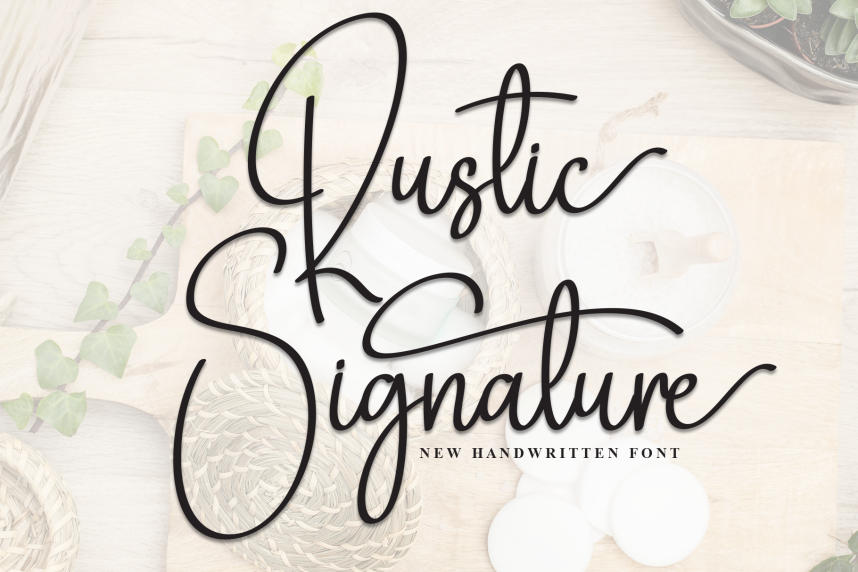 index Rustic Signature Script 英文手写 英文字体免费下载