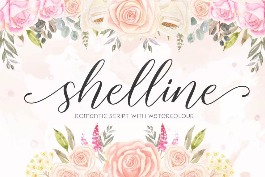 index Shelline – Romantic Script 花体英文 英文字体免费下载