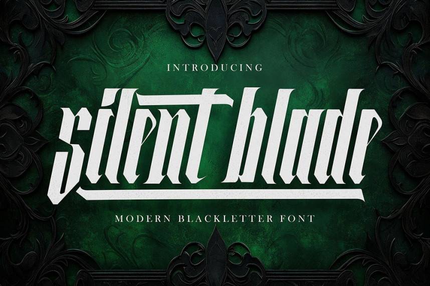 index Silent Blade 哥特式 英文字体免费下载