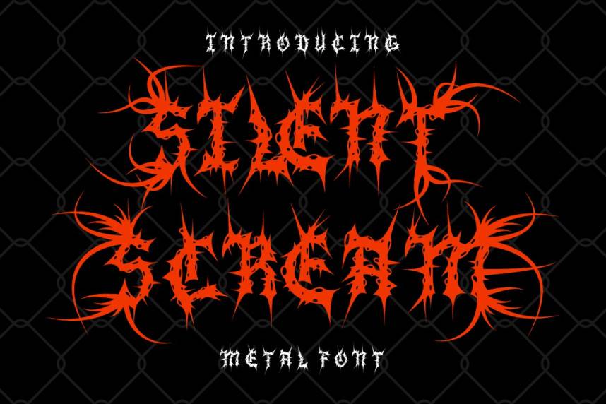 Silent Scream Metal 哥特式 英文字体免费下载