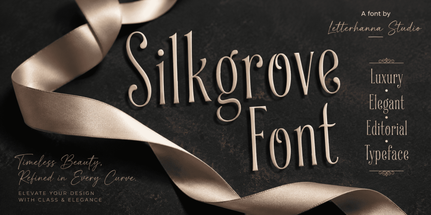 Silkgrove 展示字体 英文字体免费下载