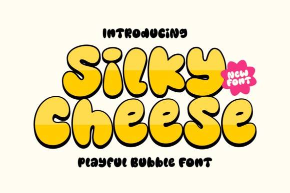 Silky Cheese Playful 展示字体 英文字体免费下载