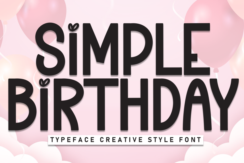 index Simple Birthday Playful 英文手写 英文字体免费下载