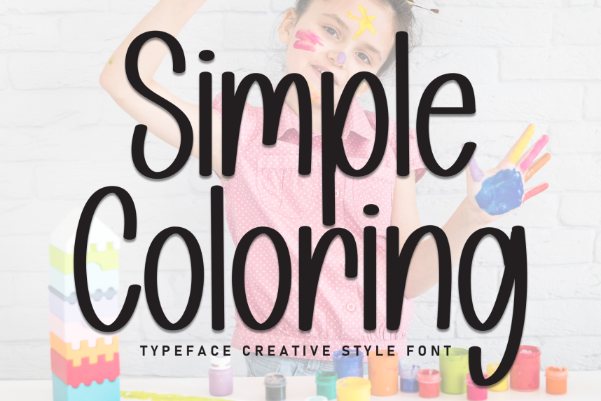 index Simple Coloring Script 英文手写 英文字体免费下载