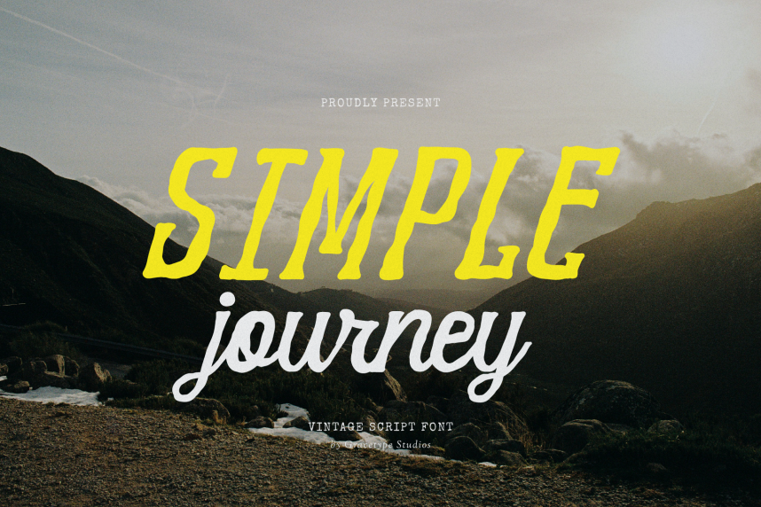 index Simple Journey | Vintage Script 花体英文 英文字体免费下载