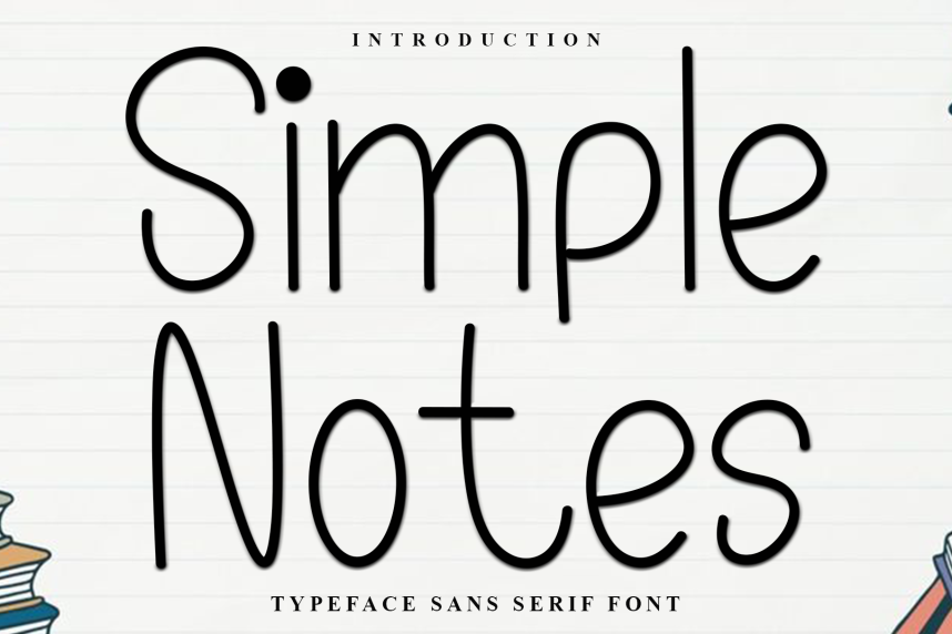 index Simple Notes Handwritten 花体英文 英文字体免费下载