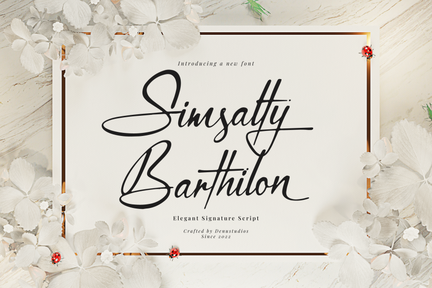 index Simsalty Barthilon 花体英文 英文字体免费下载