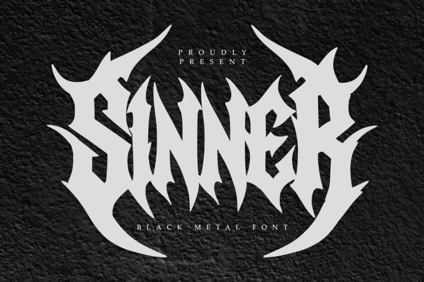 index Sinner 哥特式 英文字体免费下载