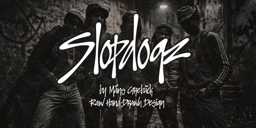 Slopdogz Graffiti 花体英文 英文字体免费下载