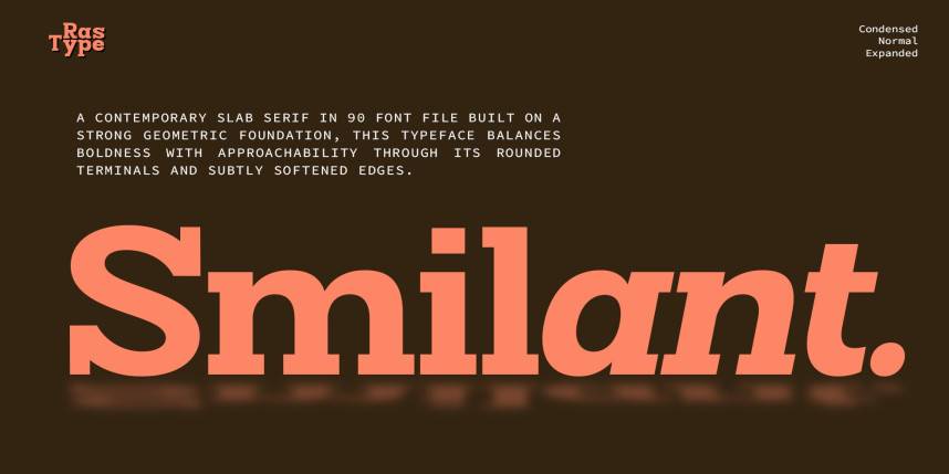 index Smilant Font Family 衬线字体 英文字体免费下载
