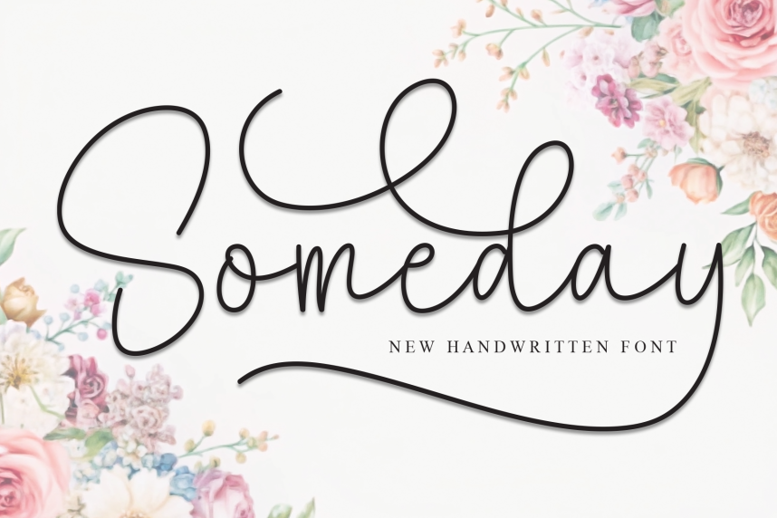 Someday Handwritten 英文手写 英文字体免费下载