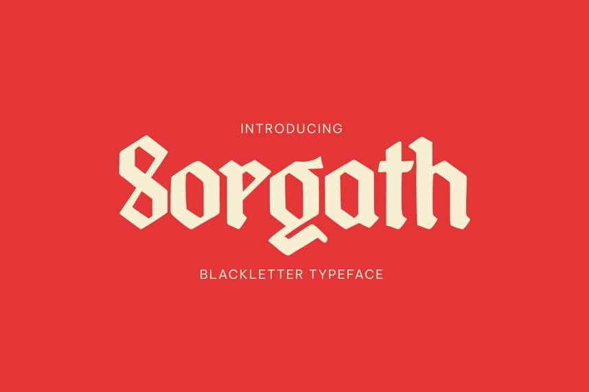 index Sorgath Blackletter 哥特式 英文字体免费下载