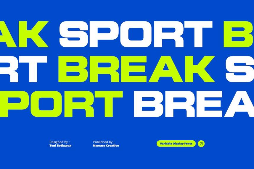 index Sport Break 现代无衬线 英文字体免费下载