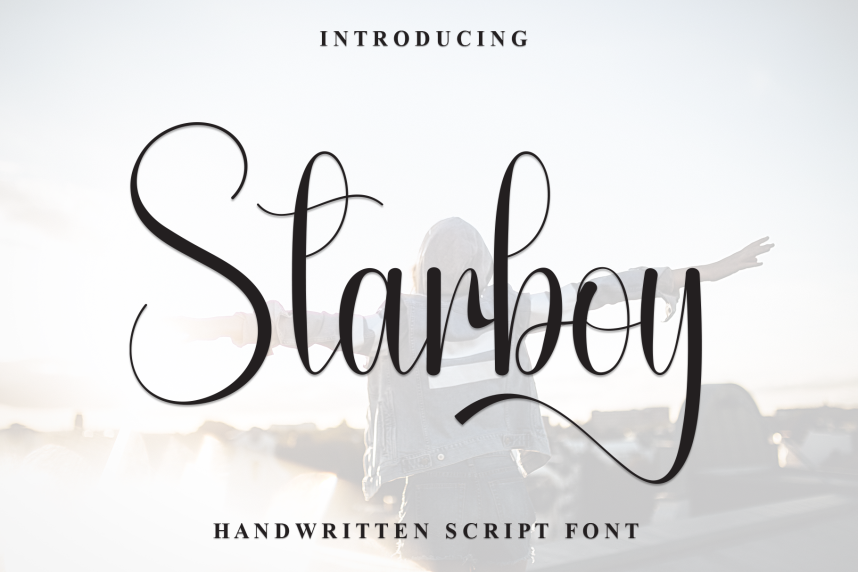 index Starboy Calligraphy Script 英文手写 英文字体免费下载