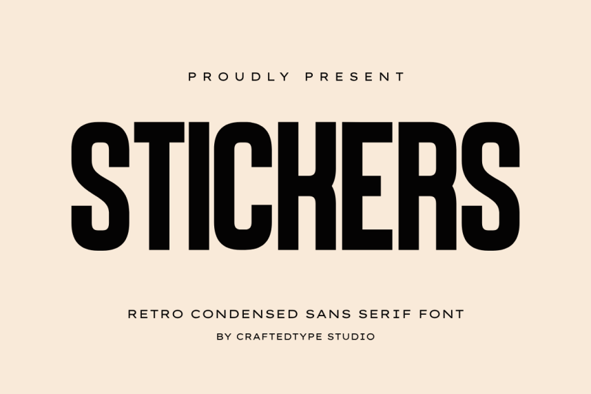 index Stickers Sans-Serif 现代无衬线 英文字体免费下载